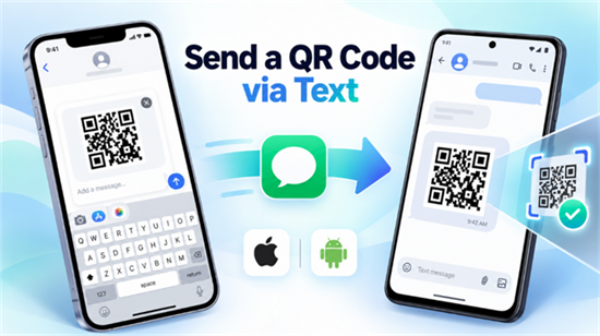 send qr code by text שלח קוד QR באמצעות טקסט