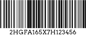קוד 128 VIN Barcode