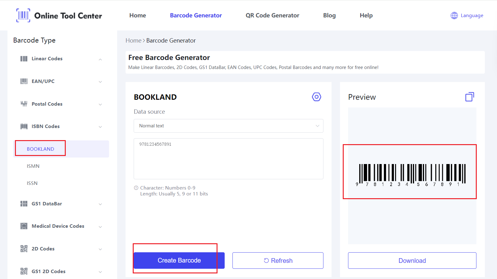 חינם באינטרנט Bookland EAN barcode generator.png