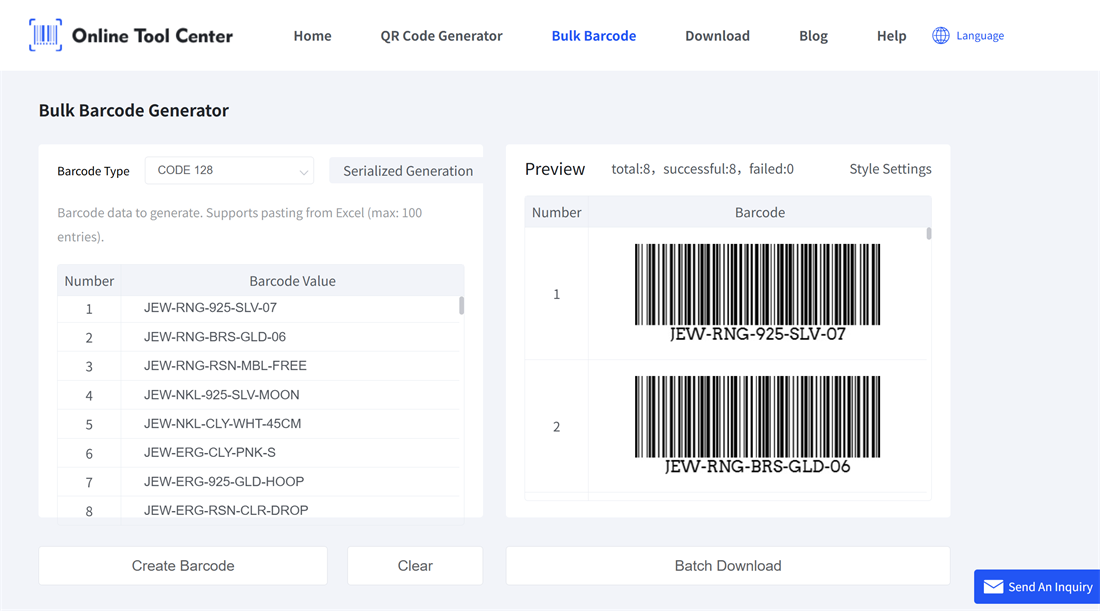 barcode generatio generatio ברקוד