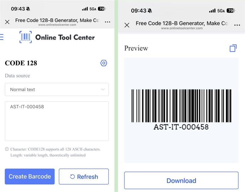 קוד 128 ברקוד