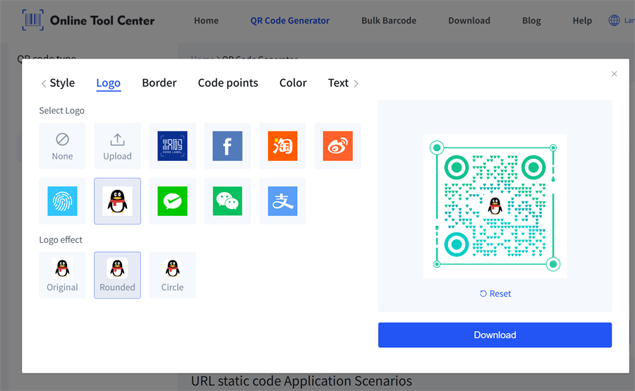 צור קוד QR מותאם אישית עם לוגו