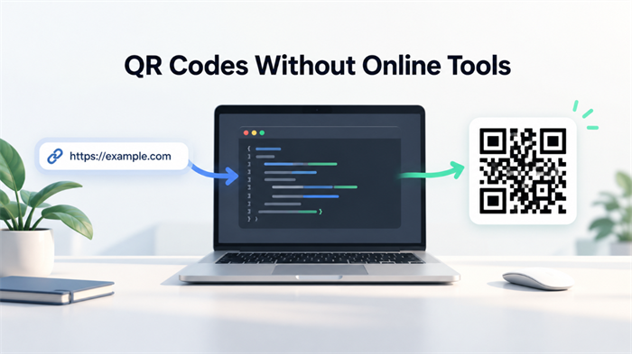 יצירת קוד QR ללא כלים מקוונים